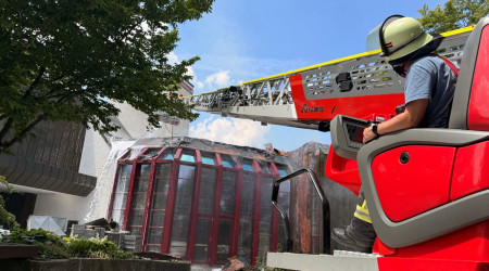 Brand Filderhalle (Quelle: Feuerwehr Leinfelden-Echterdingen)